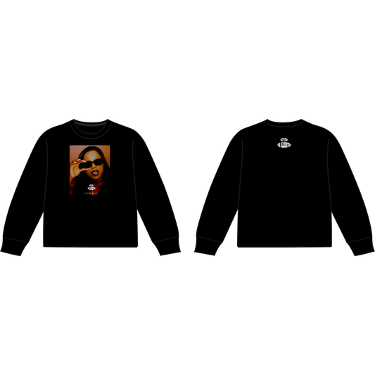 “Fox Boogie” Long Sleeve Black T-Shirt