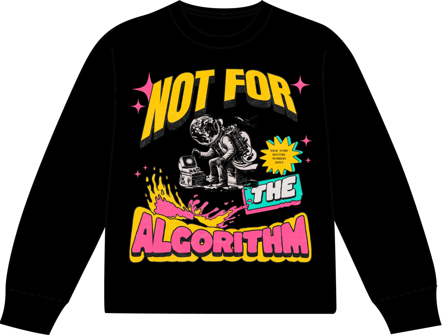 Caught Up In Social Media Long Sleeve
